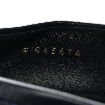 Chanel Lambskin Quilted CC Turnlock Loafers 38.5 Navy 9 of 9