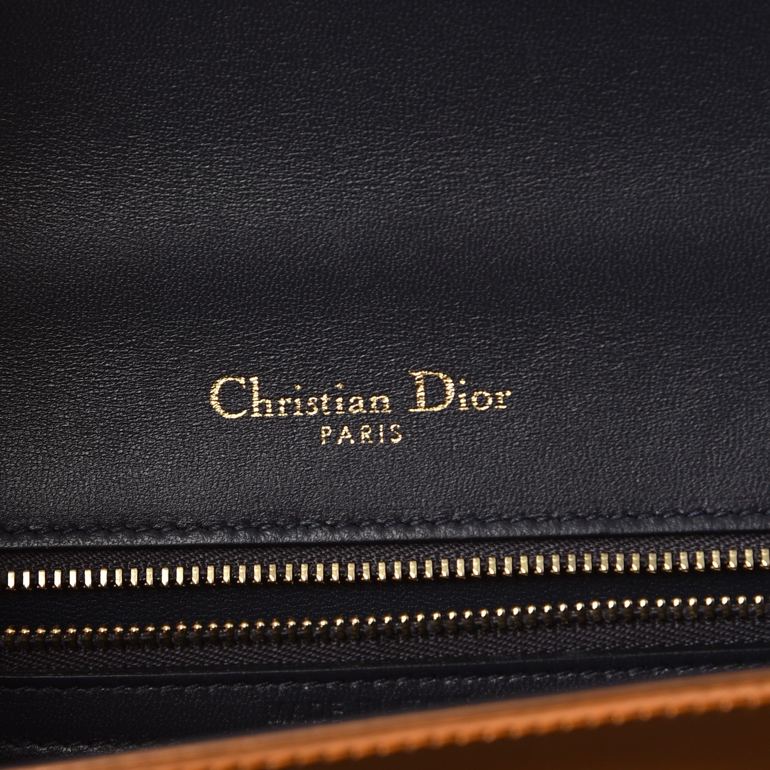 Christian Dior Metallic Patent Micro-Cannage Small Diorama Flap Bag Orange 6 of 8