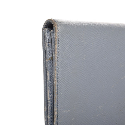 Prada Saffiano Triangle Continental Flap Wallet Pervinca 9 of 12