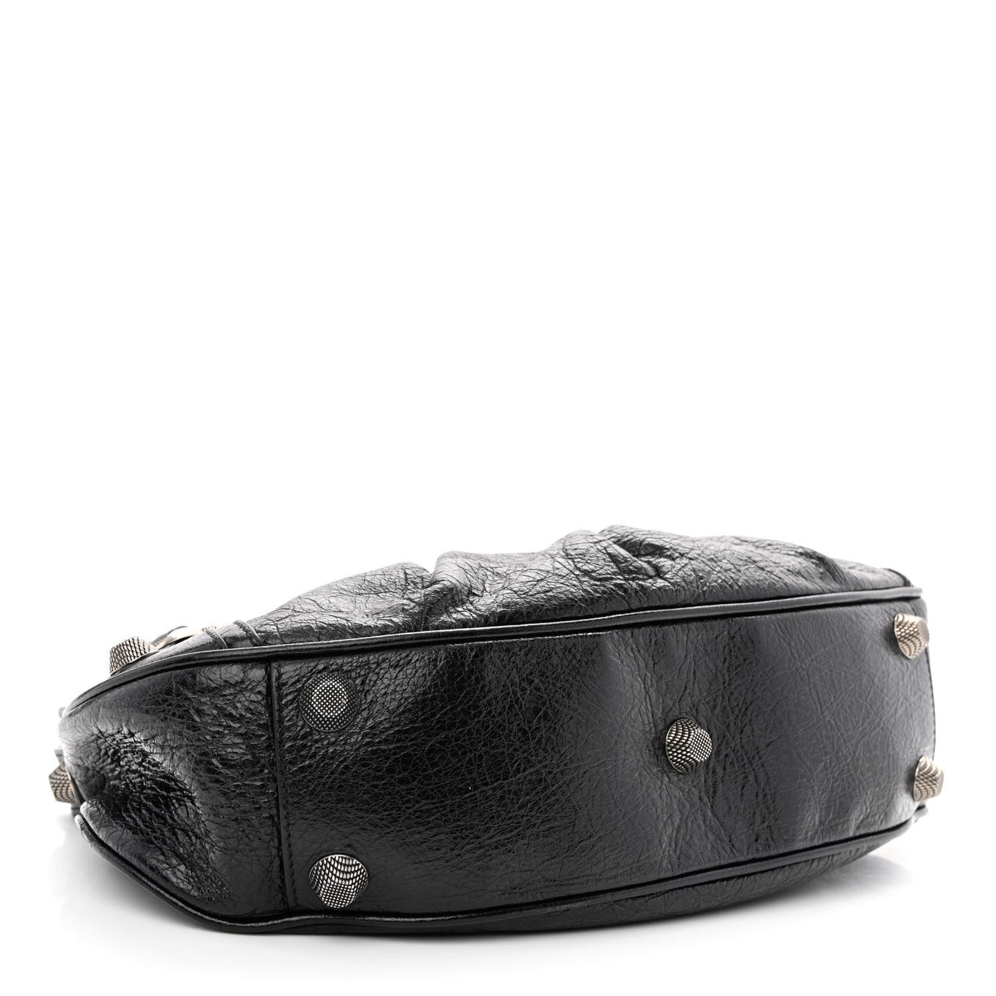 Agneau Arena Small Le Cagole Shoulder Bag Black