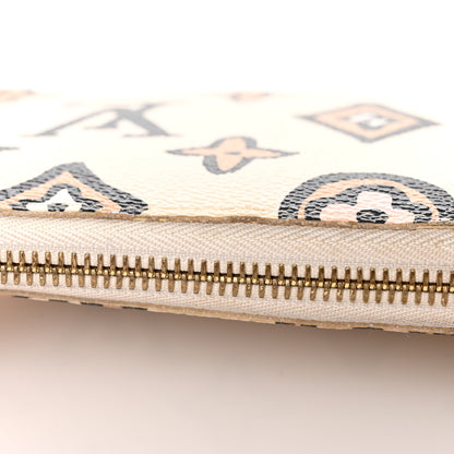 Louis Vuitton Monogram Giant Wild At Heart Zippy Wallet Creme 10 of 12