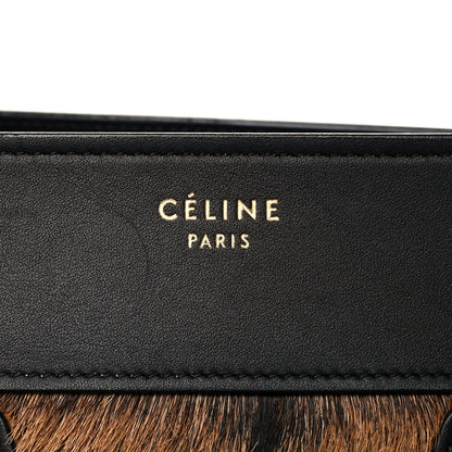 Celine Pony Hair Mini Luggage Brown 6 of 9