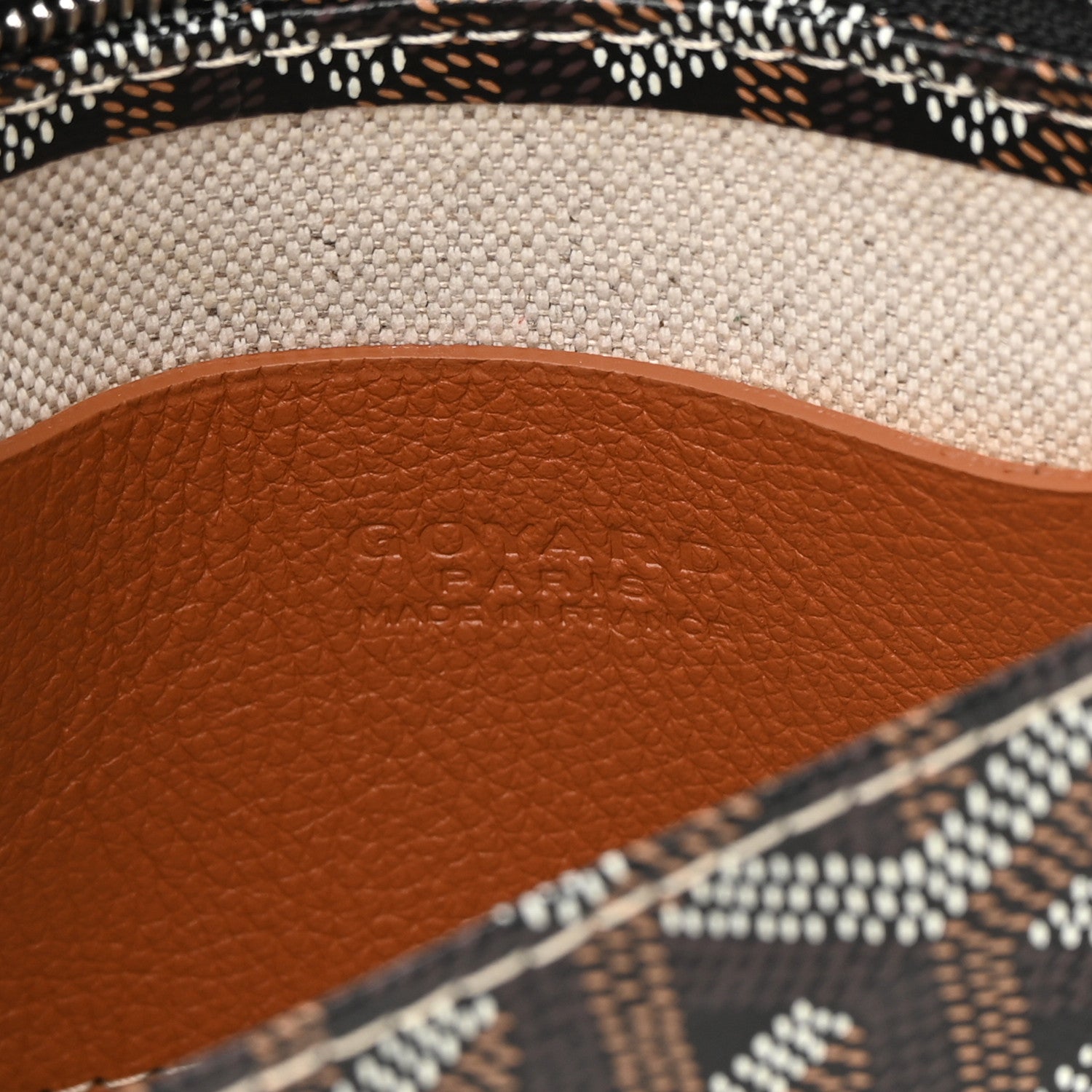 Goyard Goyardine Plumet Wallet Clutch Black Gold 8 of 13