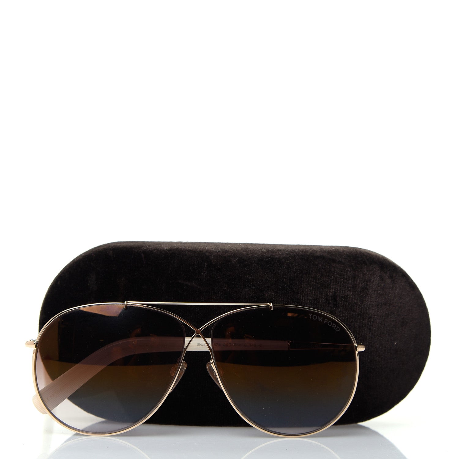 Tom Ford Eva Crossover Sunglasses TF374 Gold 7 of 7