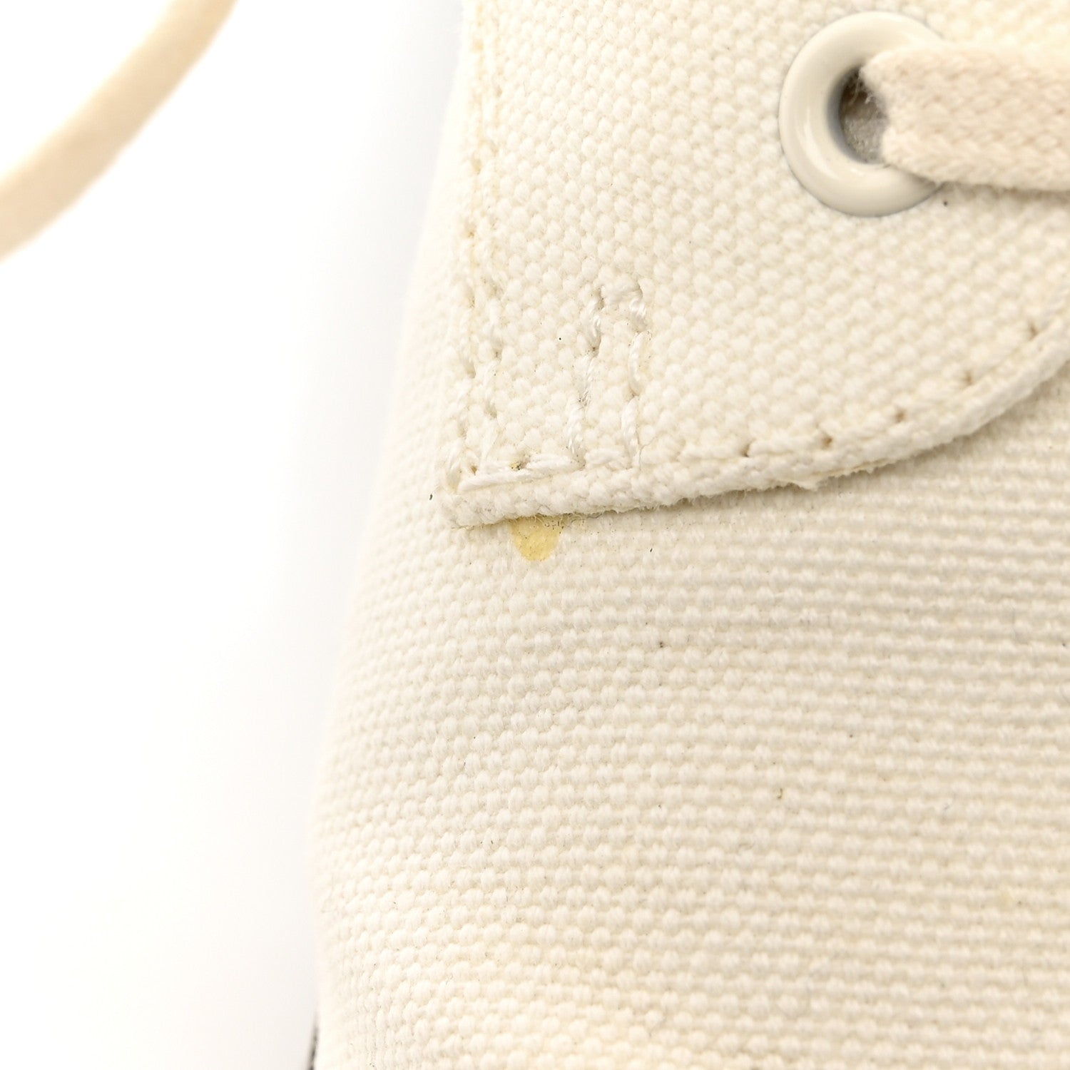 Chanel Fabric Lace Up Combat Boots 38.5 White 16 of 17