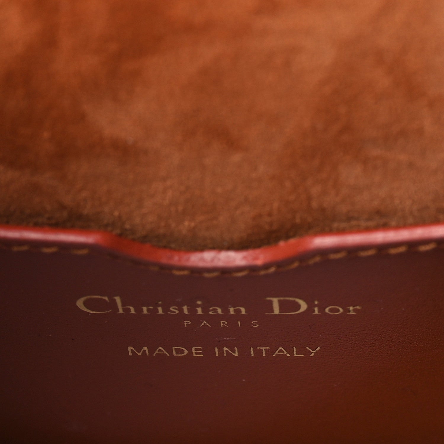 Christian Dior Box Calfskin Medium Bobby Flap Dark Tan 6 of 10