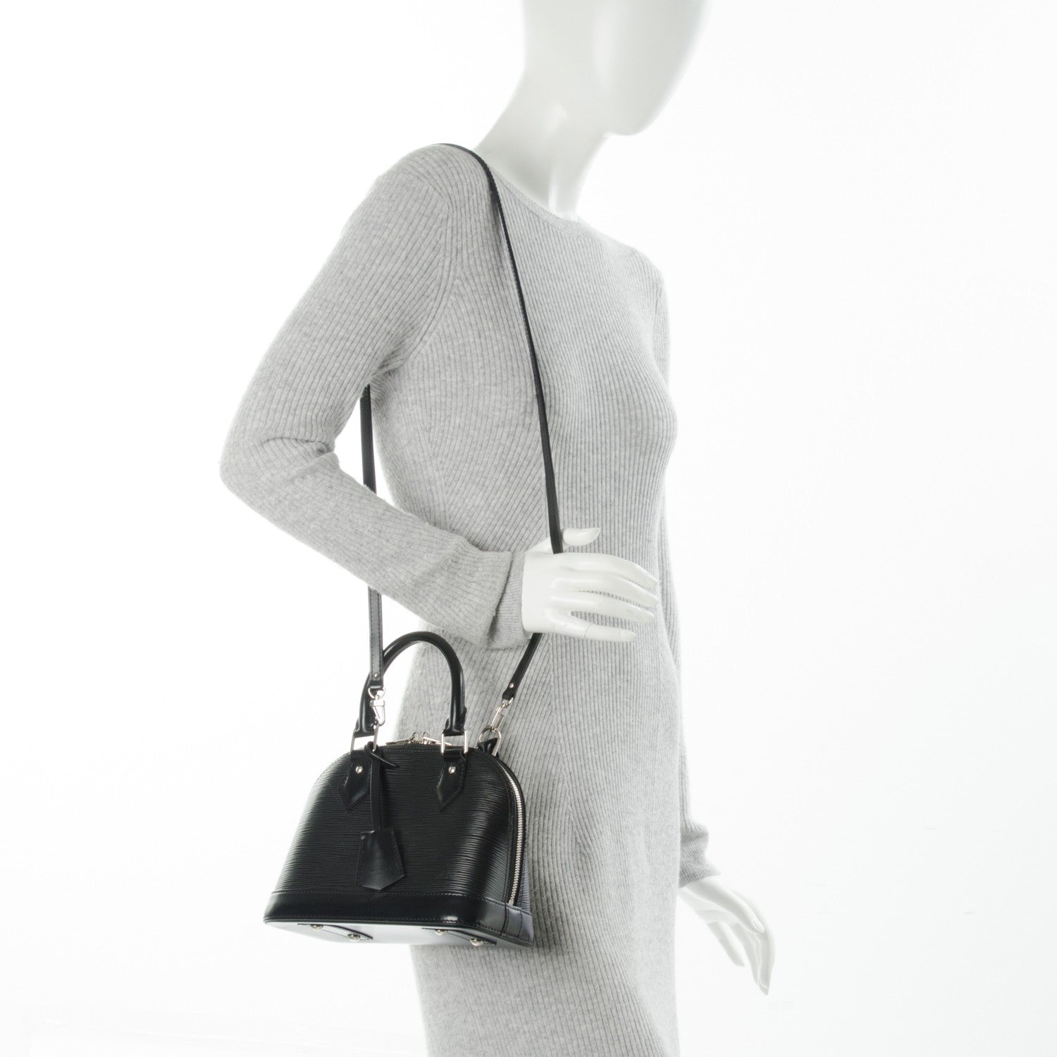 Louis Vuitton Epi Alma BB Black 2 of 9