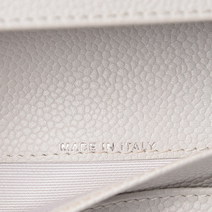 Chanel Caviar Timeless CC Yen Wallet White 7 of 9