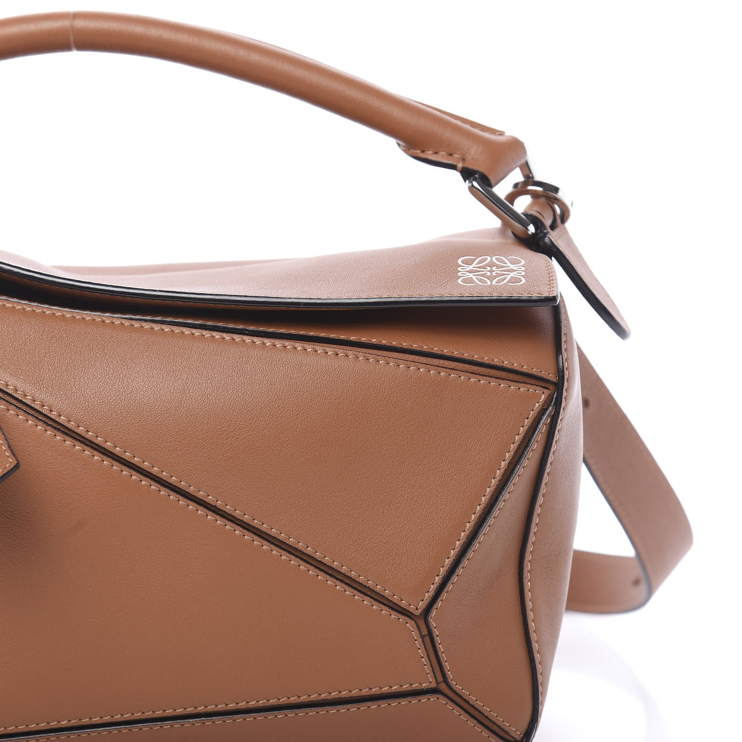 Loewe Calfskin Small Puzzle Bag Tan 8 of 10