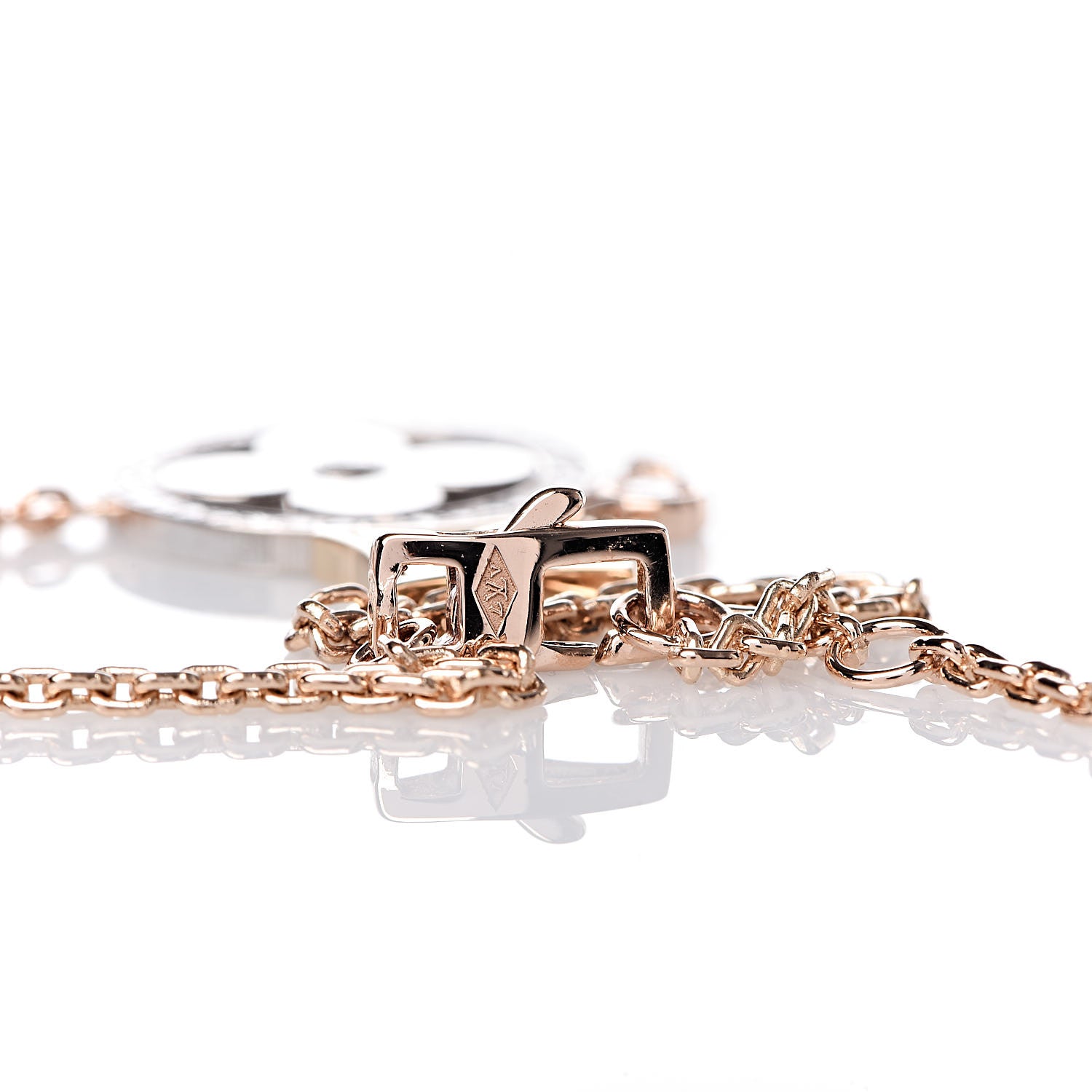 Louis Vuitton 18K Pink Yellow White Gold Diamond Idylle Blossom Bracelet 4 of 6