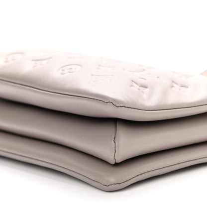 Louis Vuitton Lambskin Embossed Monogram Coussin PM Grey 8 of 8