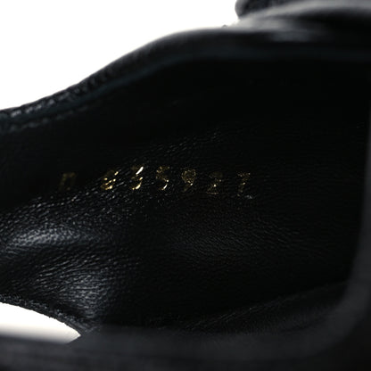 Chanel Grained Calfskin Velcro Dad Sandals 38.5 Black 8 of 9