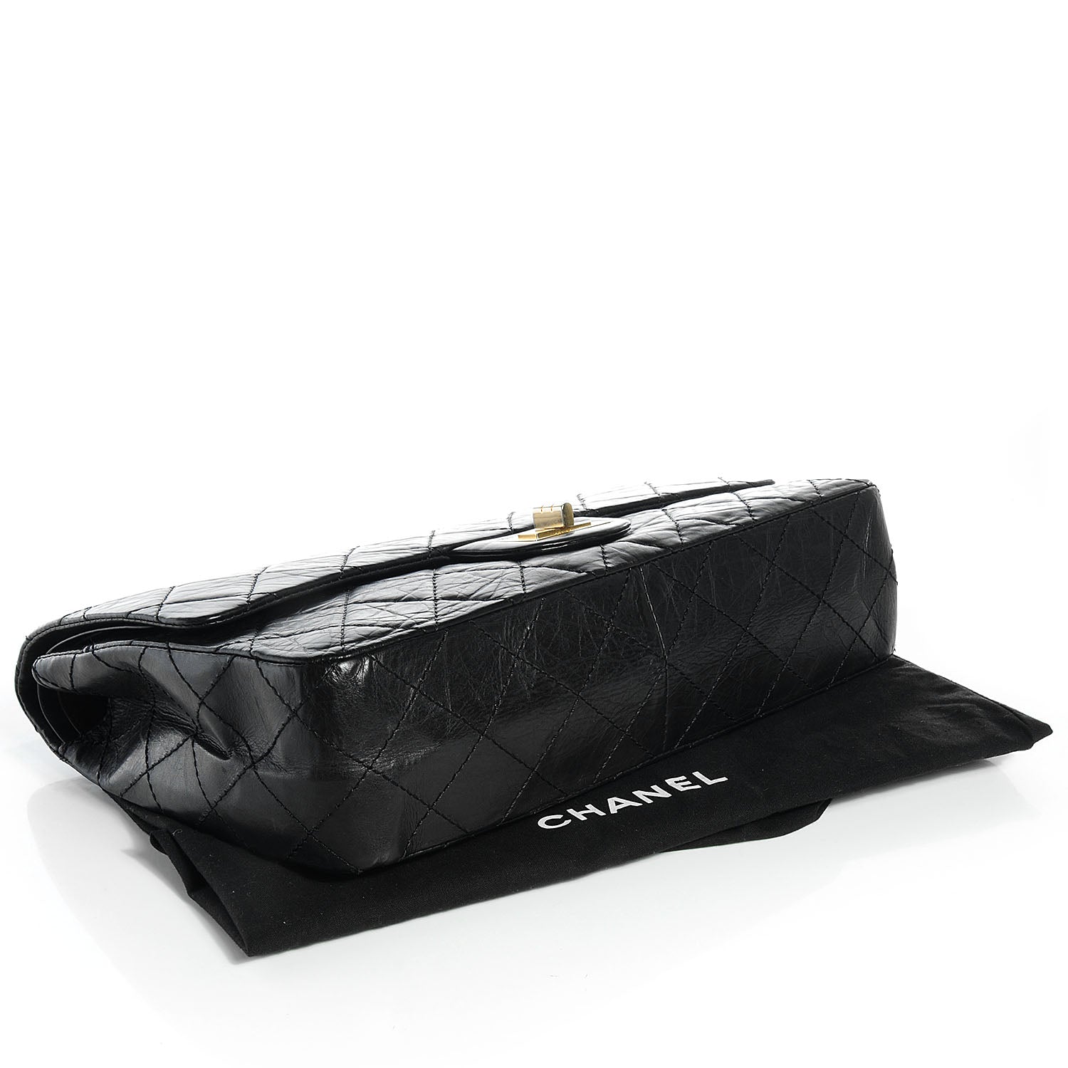 Chanel Aged Calfskin Quilted 50th Anniversary 2.55 Reissue 227 Flap Black 4 of 9