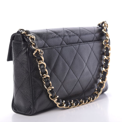 Chanel Caviar Quilted Medium Single Flap Black 3 of 12