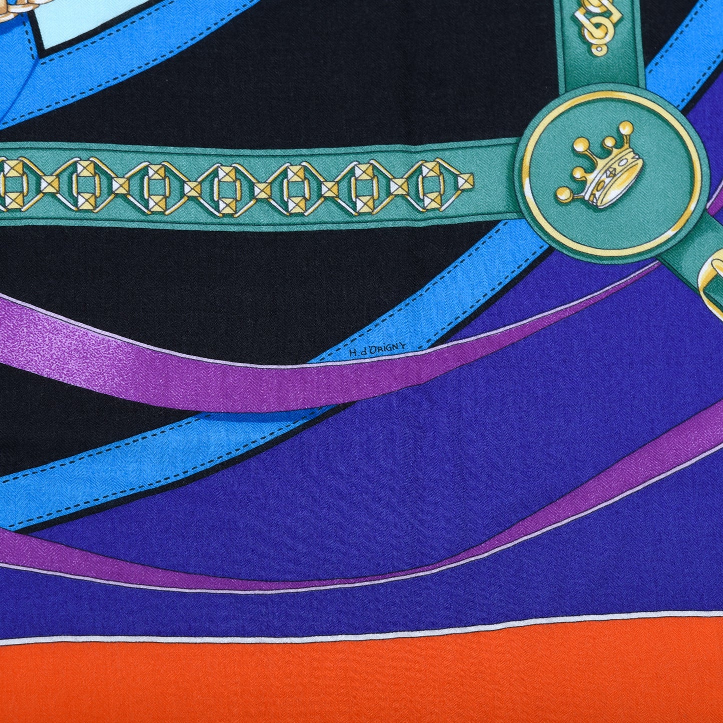 Cashmere Silk La Promenade Du Matin Shawl 140 Capucine Iris Black