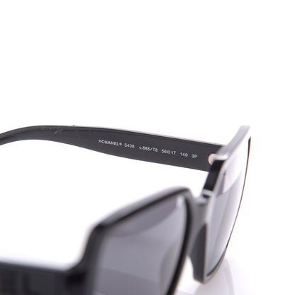 Chanel Acetate Polarized Square Sunglasses 5408 Black 5 of 7