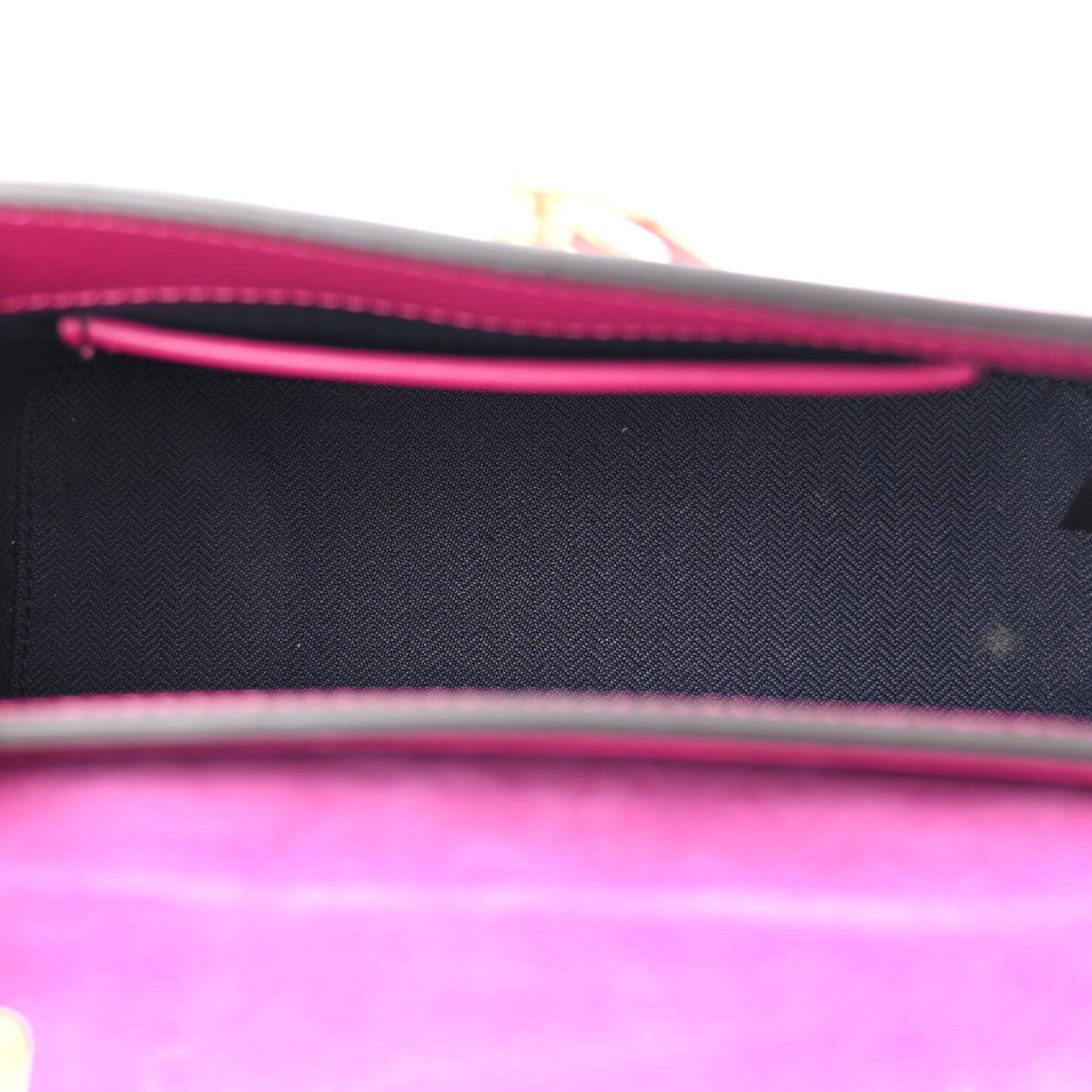 Small Classic Grain Calfskin Micro Seaton Pink
