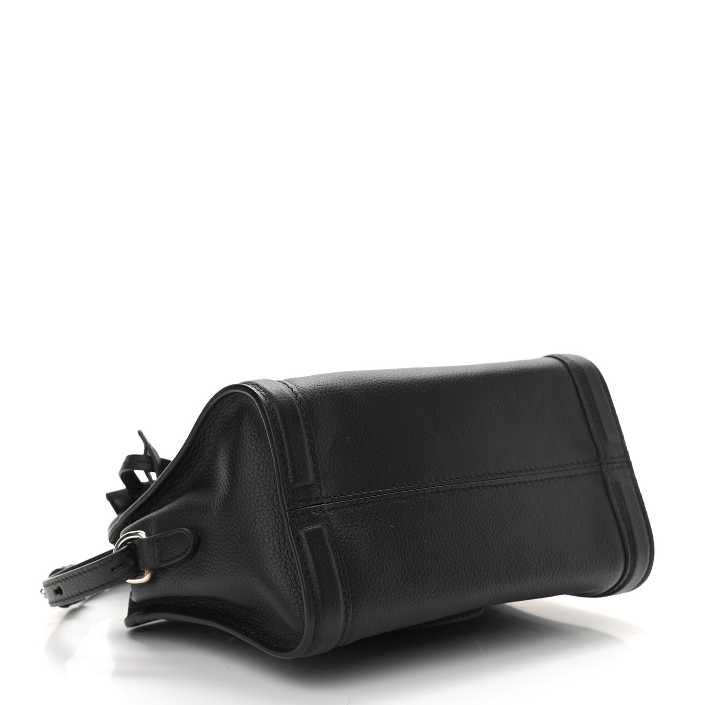 Pebbled Calfskin Mini Padlock Navy