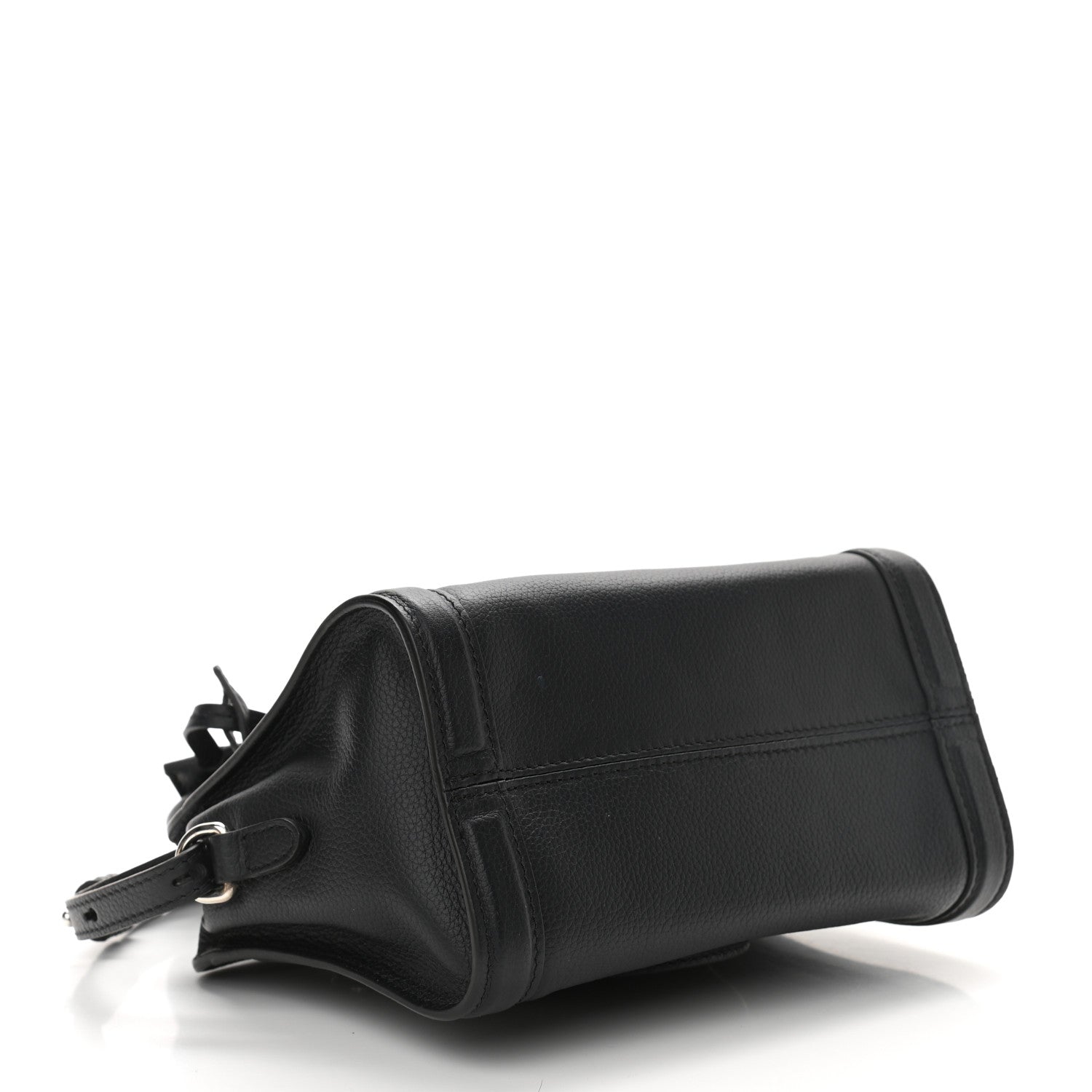 Alexander McQueen Pebbled Calfskin Mini Padlock Navy 4 of 11