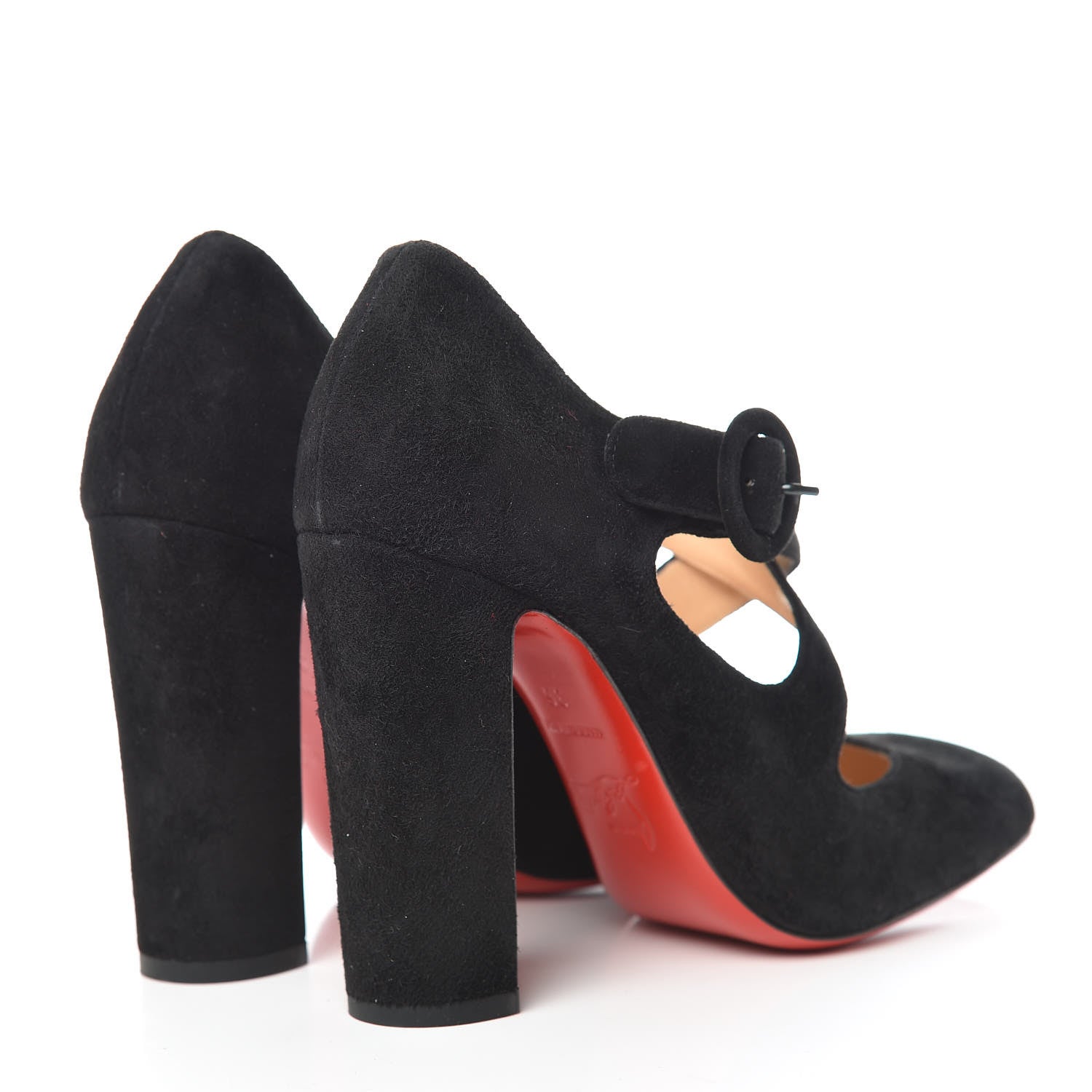 Christian Louboutin Veau Velours Miss Ellen 100 Pumps 36 Black 4 of 9