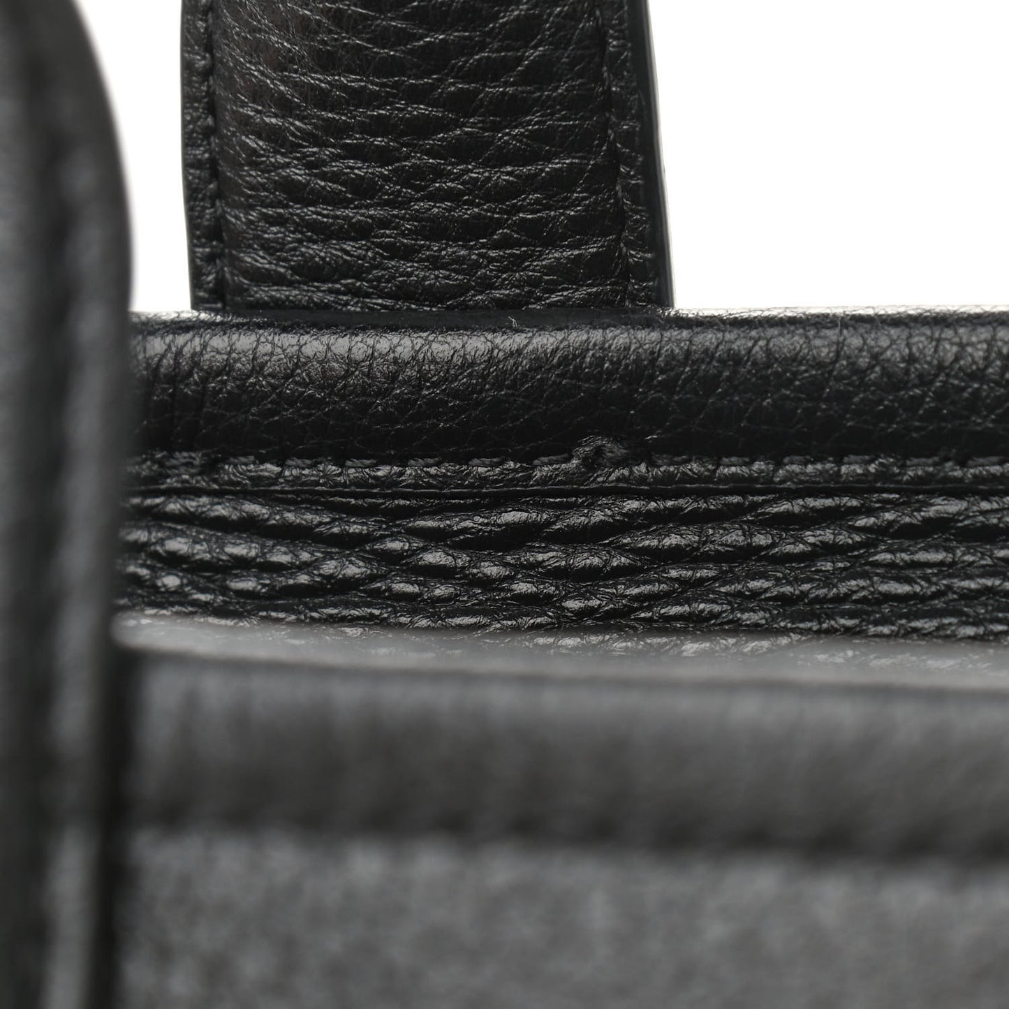 Grained Calfskin Small The Tote Bag Black