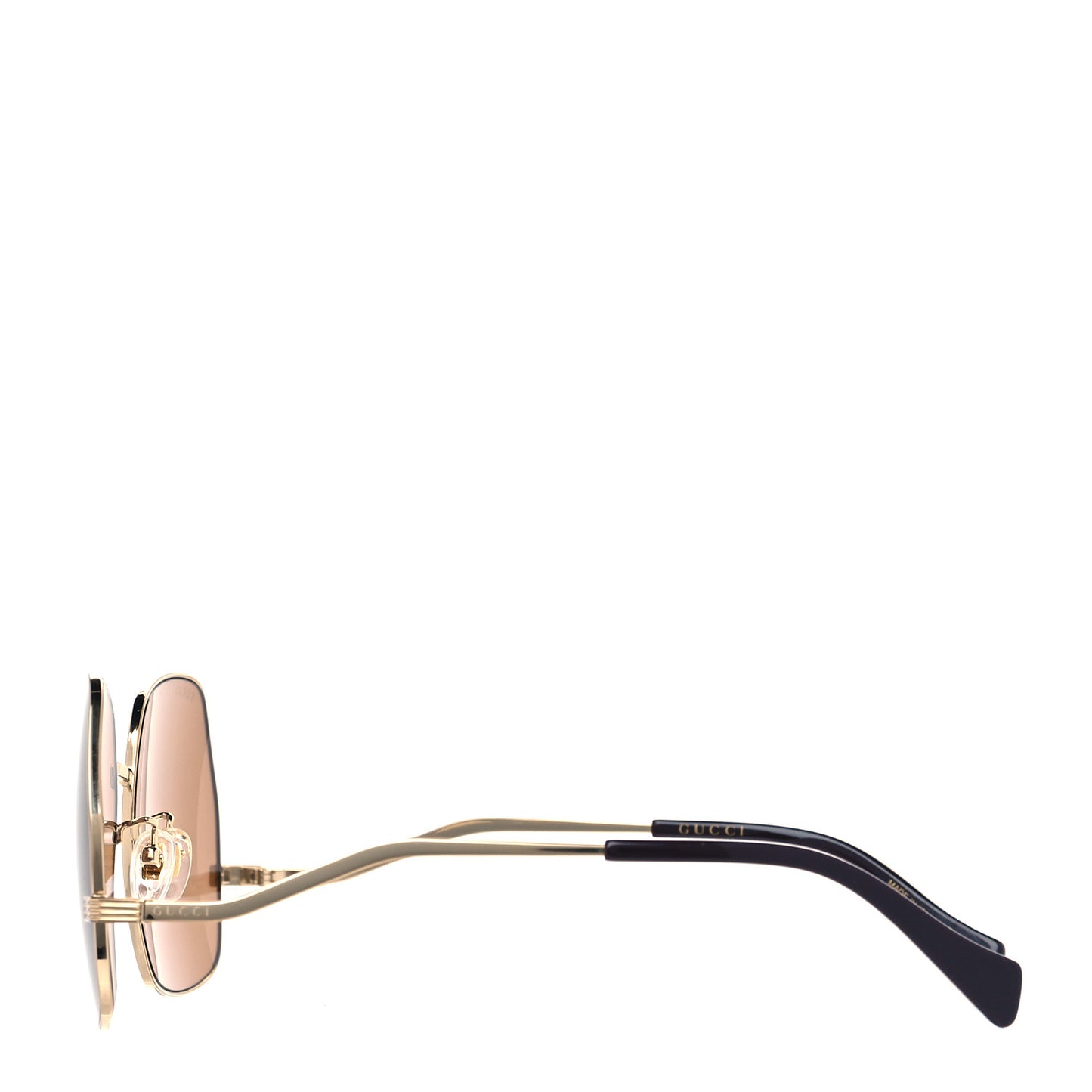 Metal Frame Sunglasses GG0972S Gold Brown