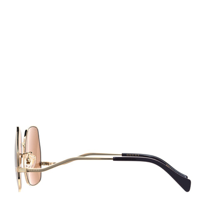 Gucci Metal Frame Sunglasses GG0972S Gold Brown 2 of 7