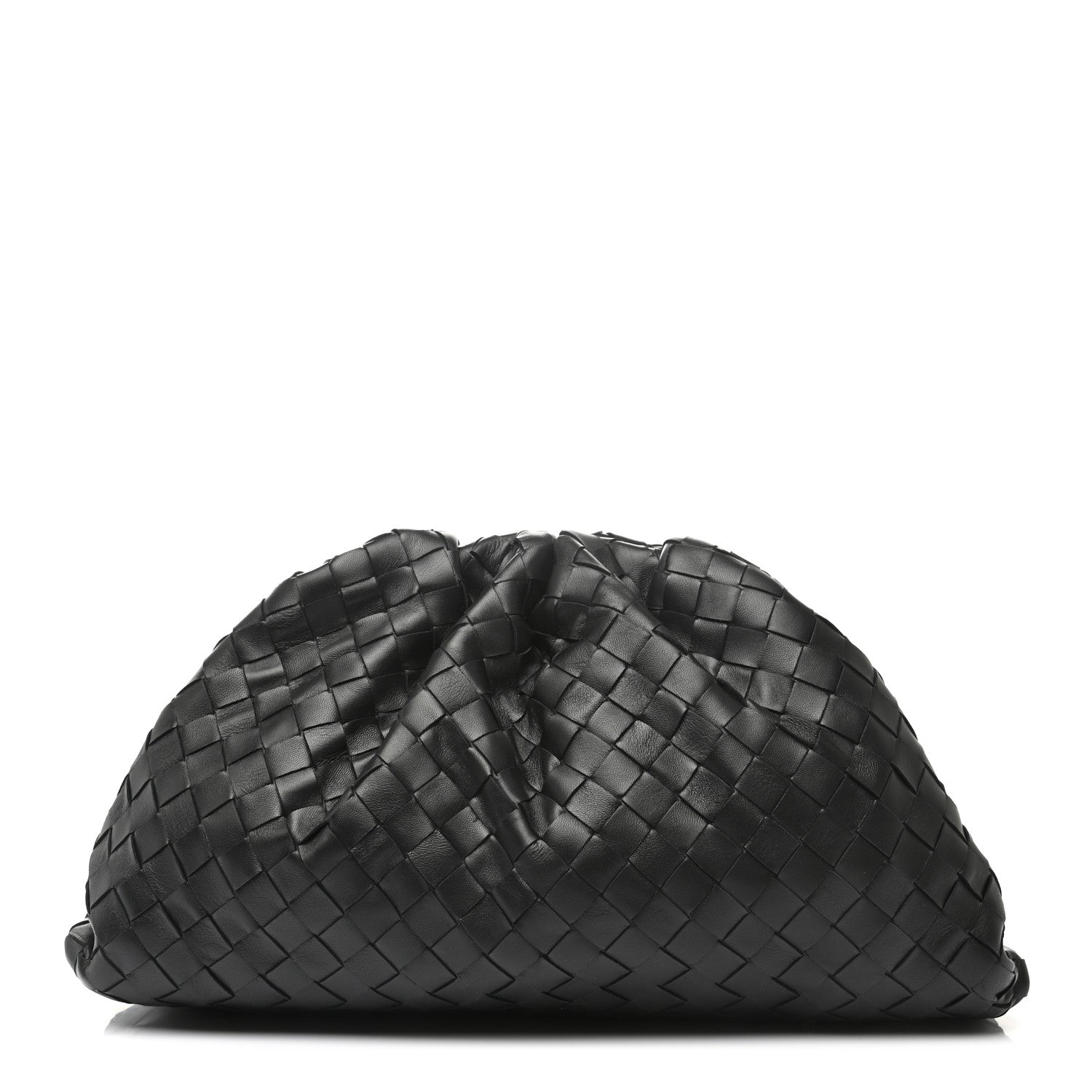 Bottega Veneta Nappa Maxi Intreccio The Pouch Oversized Clutch Black 1 of 10