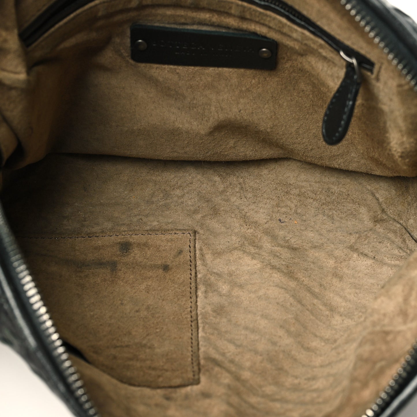 Nappa Intrecciato Nodini Crossbody Messenger Black