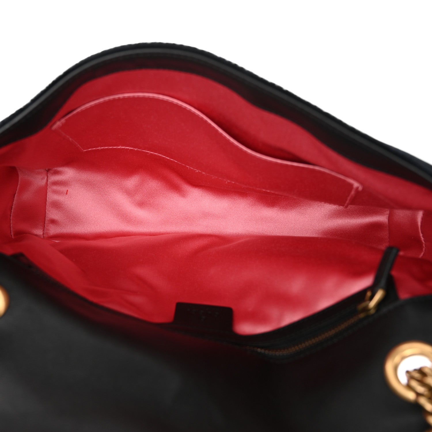 Gucci Velvet Matelasse Loved Embroidered Medium GG Marmont Shoulder Bag Black 5 of 13