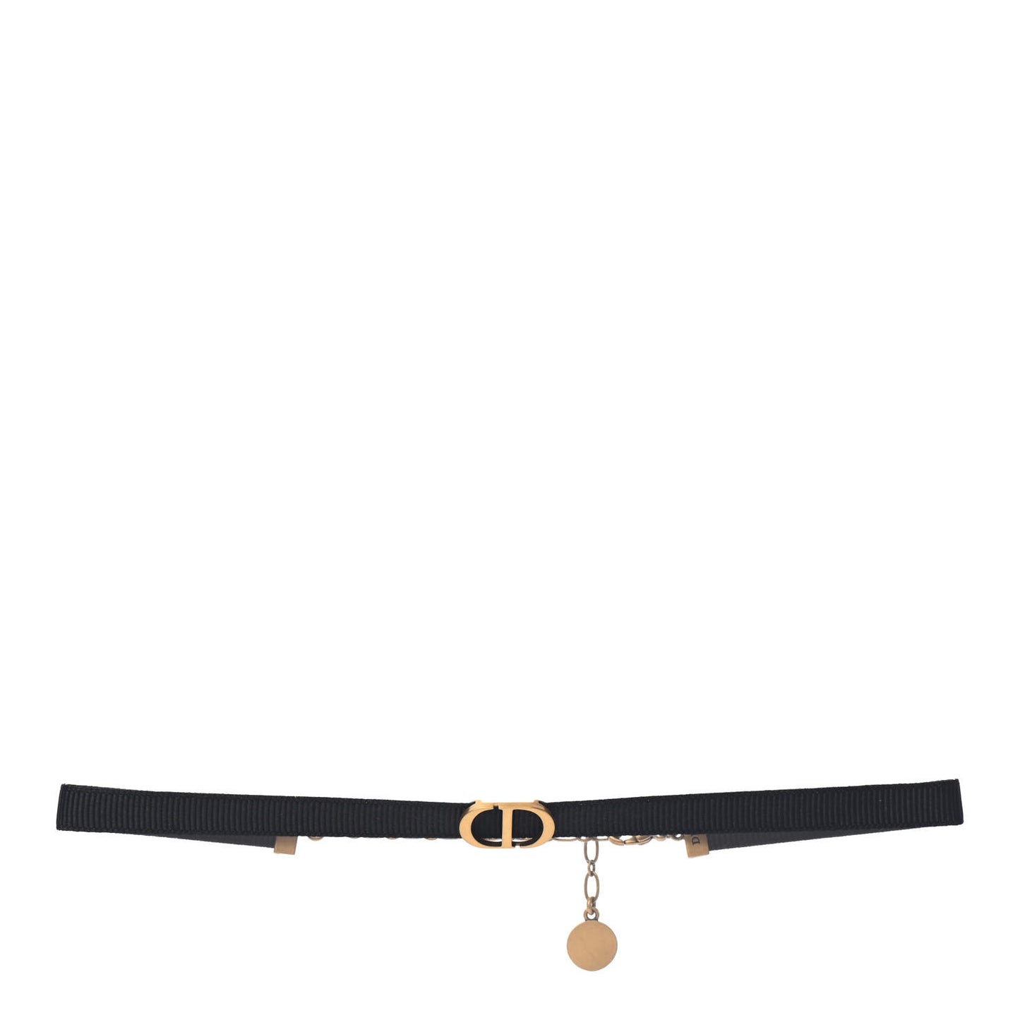 Grosgrain Ribbon CD Choker Necklace Black