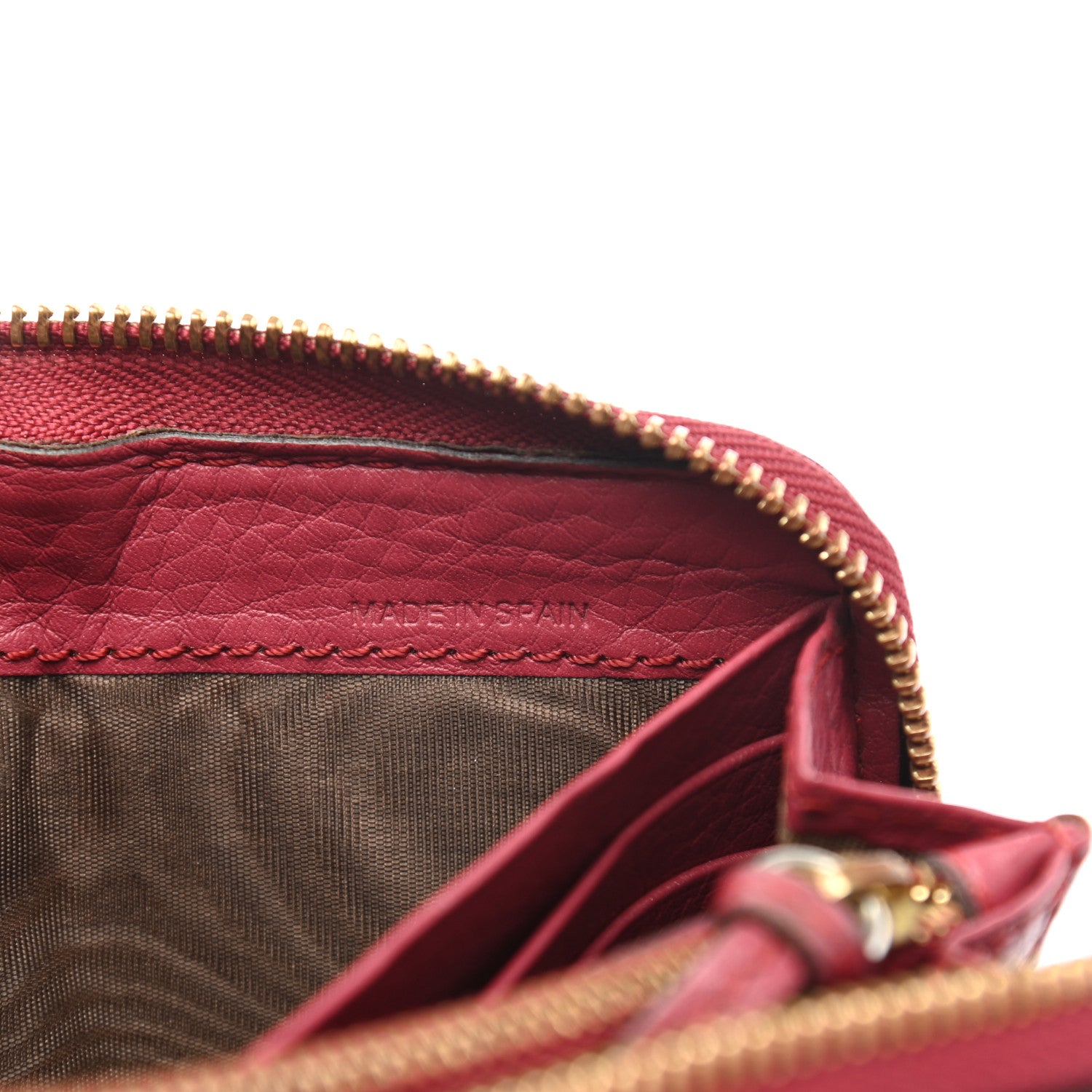 Chloe Grained Calfskin Marcie Long Zip Around Wallet Red 7 of 14