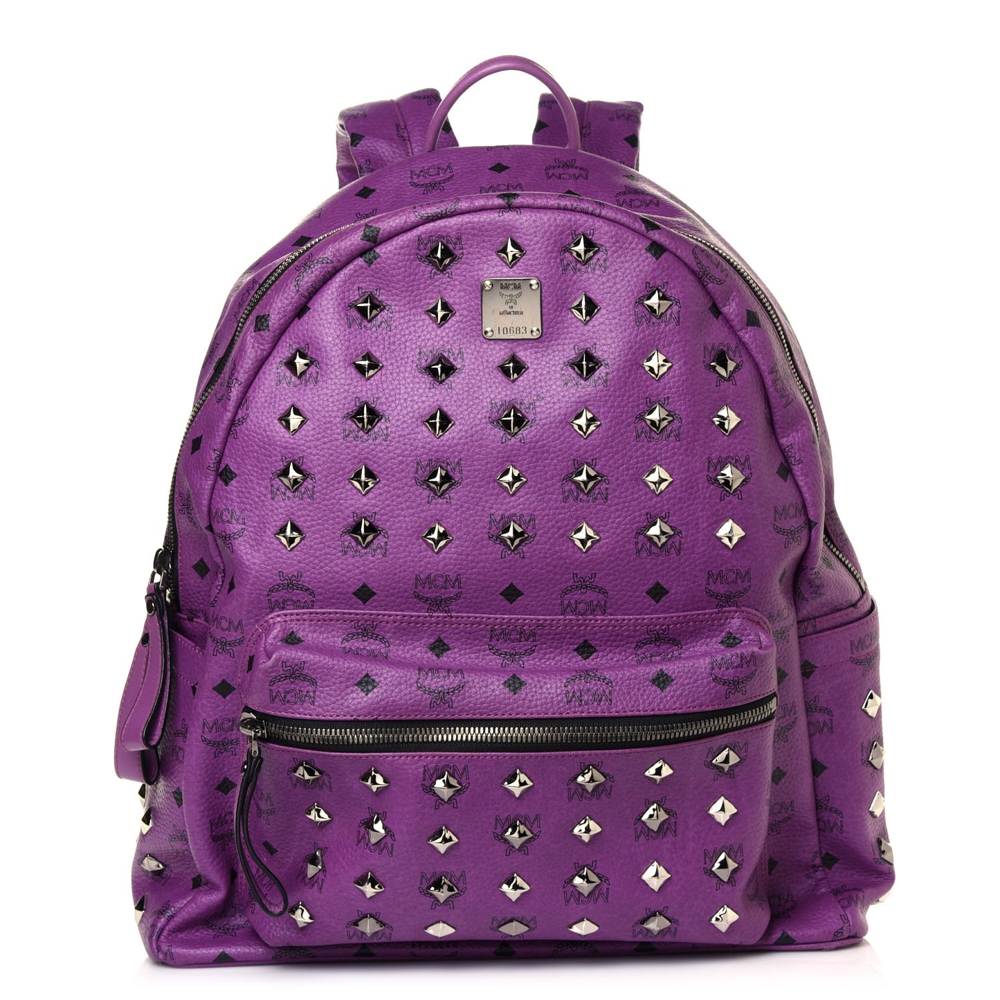 Visetos Studded Medium Stark Backpack Purple