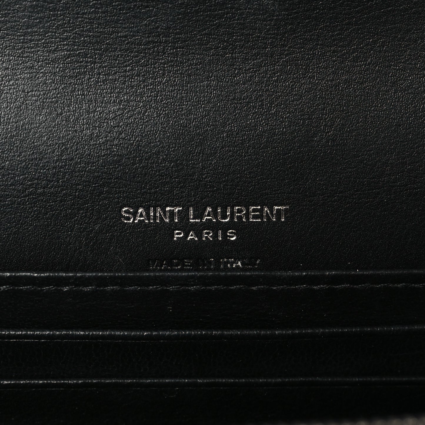 Calfskin Crocodile Embossed Monogram Kate Belt Bag Black