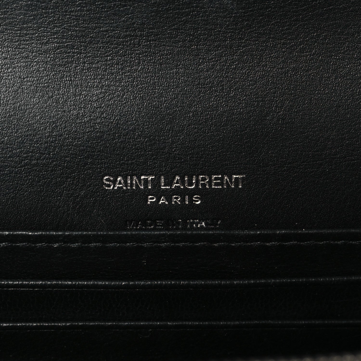 Saint Laurent Calfskin Crocodile Embossed Monogram Kate Belt Bag Black 6 of 9