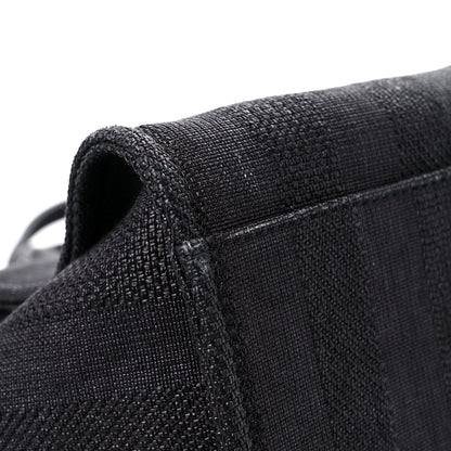 Chanel Mixed Fibers Calfskin Striped Medium Deauville Tote Black 10 of 20