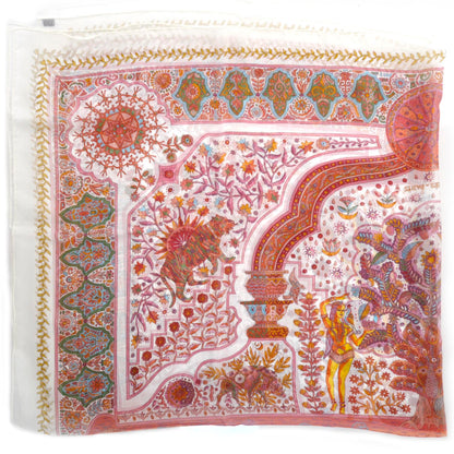 Hermes Mousseline Aux Portes Du Palais 140 Shawl Scarf 4 of 10