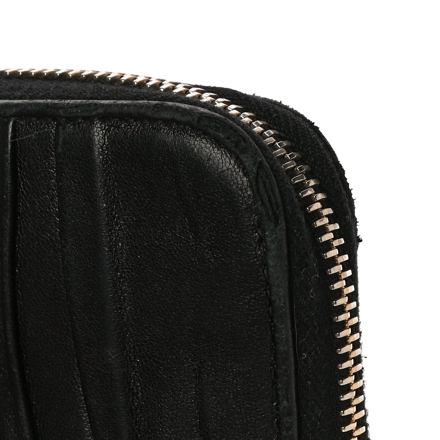 Prada Nappa Gaufre Zip Around Wallet Black 16 of 23