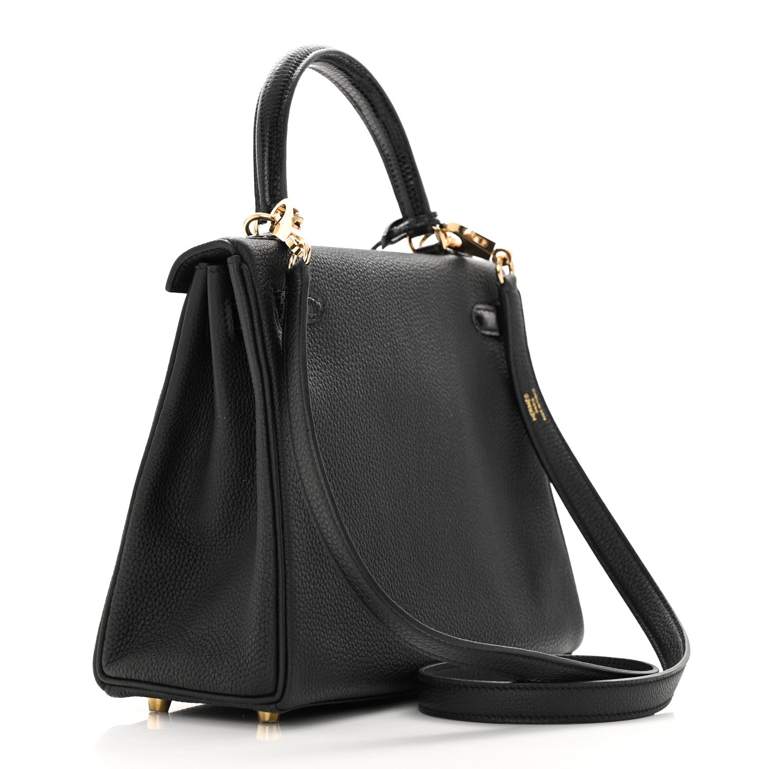 Hermes Togo Lizard Kelly Retourne Touch 25 Black 3 of 13