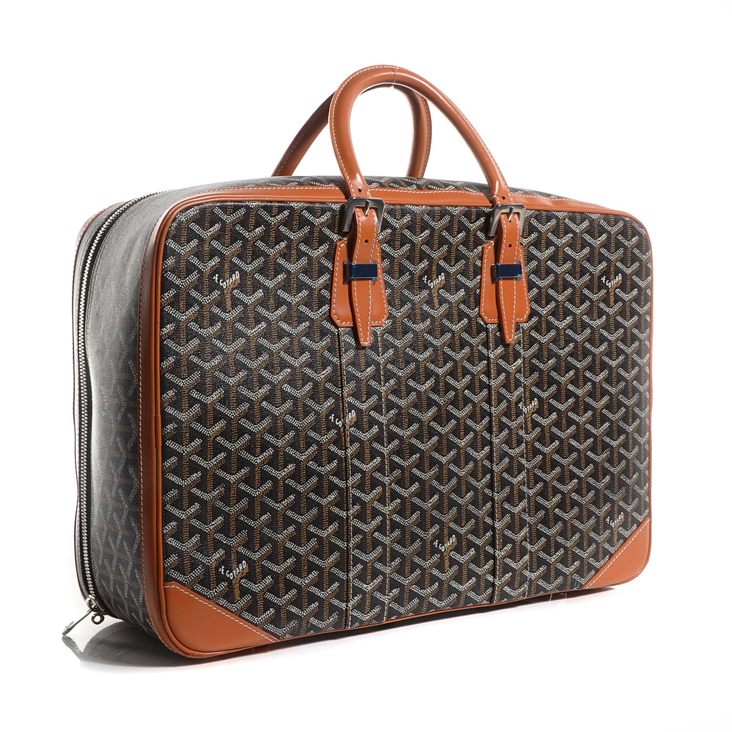 Goyard Goyardine Majordome 45 Soft Suitcase Black Gold 3 of 10