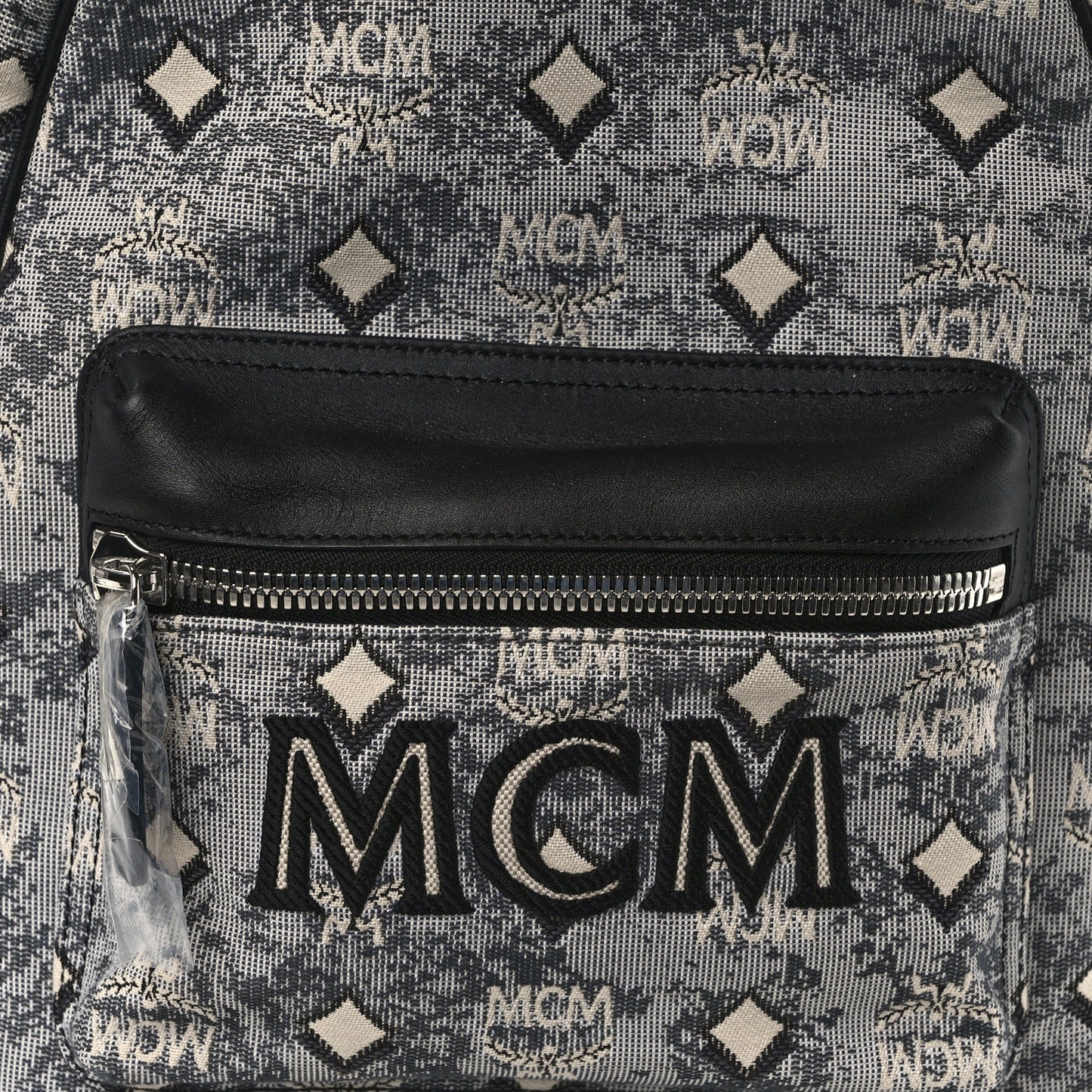Vintage Jacquard Monogram Backpack Grey