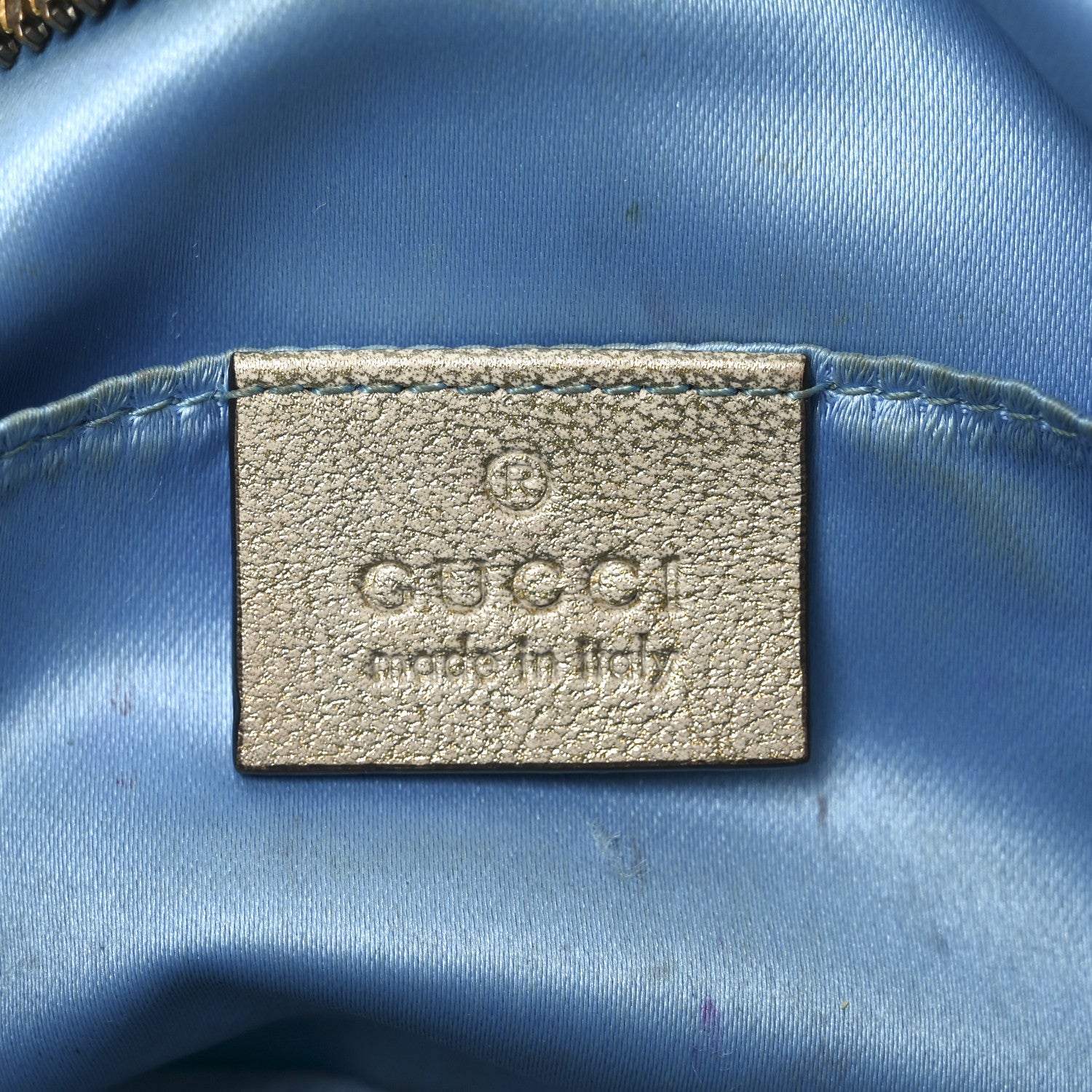 Gucci Metallic Nappa Matelasse Heart GG Marmont Belt Bag 85 34 Oro Vecchio Rosa 6 of 12