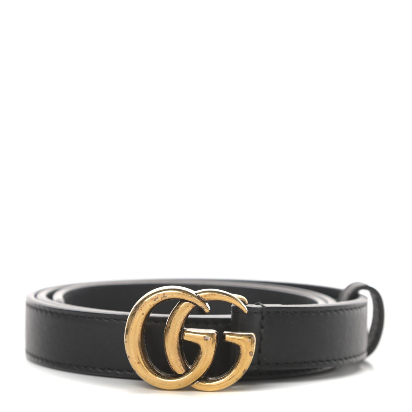 Calfskin Double G 20mm Belt 75 30 Black