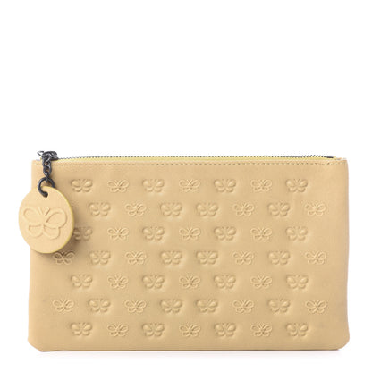 Bottega Veneta Nappa Embossed Butterfly Pouch Banane 1 of 10