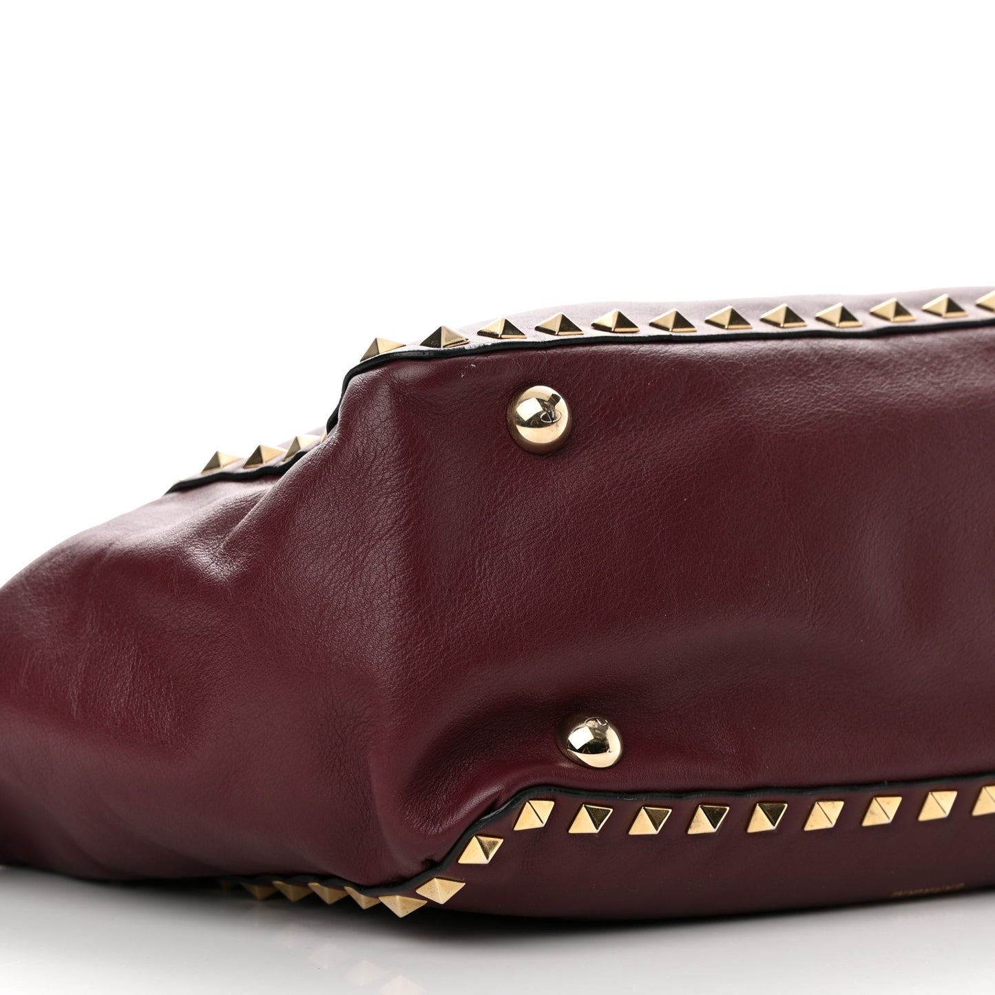 Vitello Small Rockstud Tote Rubin