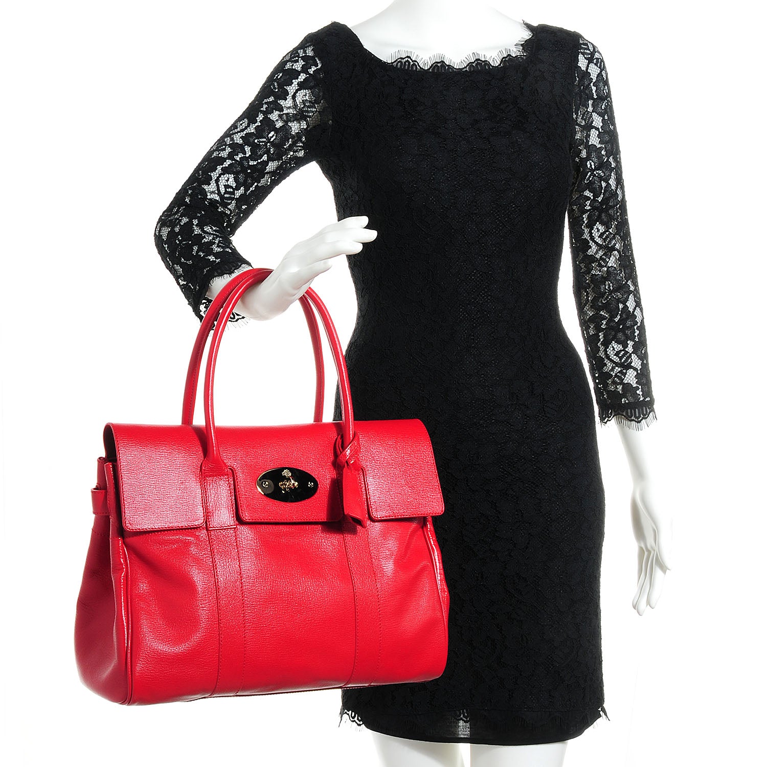 Mulberry Glossy Goatskin Bayswater Hibiscus 2 of 14