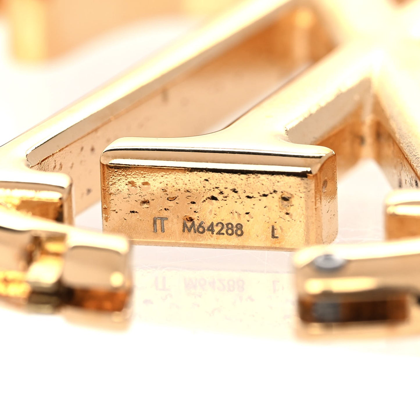 Metal Louise Hoop Earrings Gold