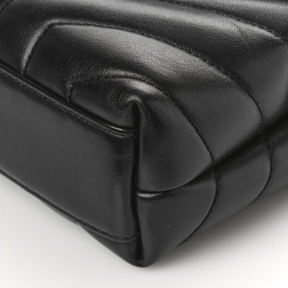 Saint Laurent Calfskin Y Quilted Monogram Toy Loulou Crossbody Bag Black 9 of 9