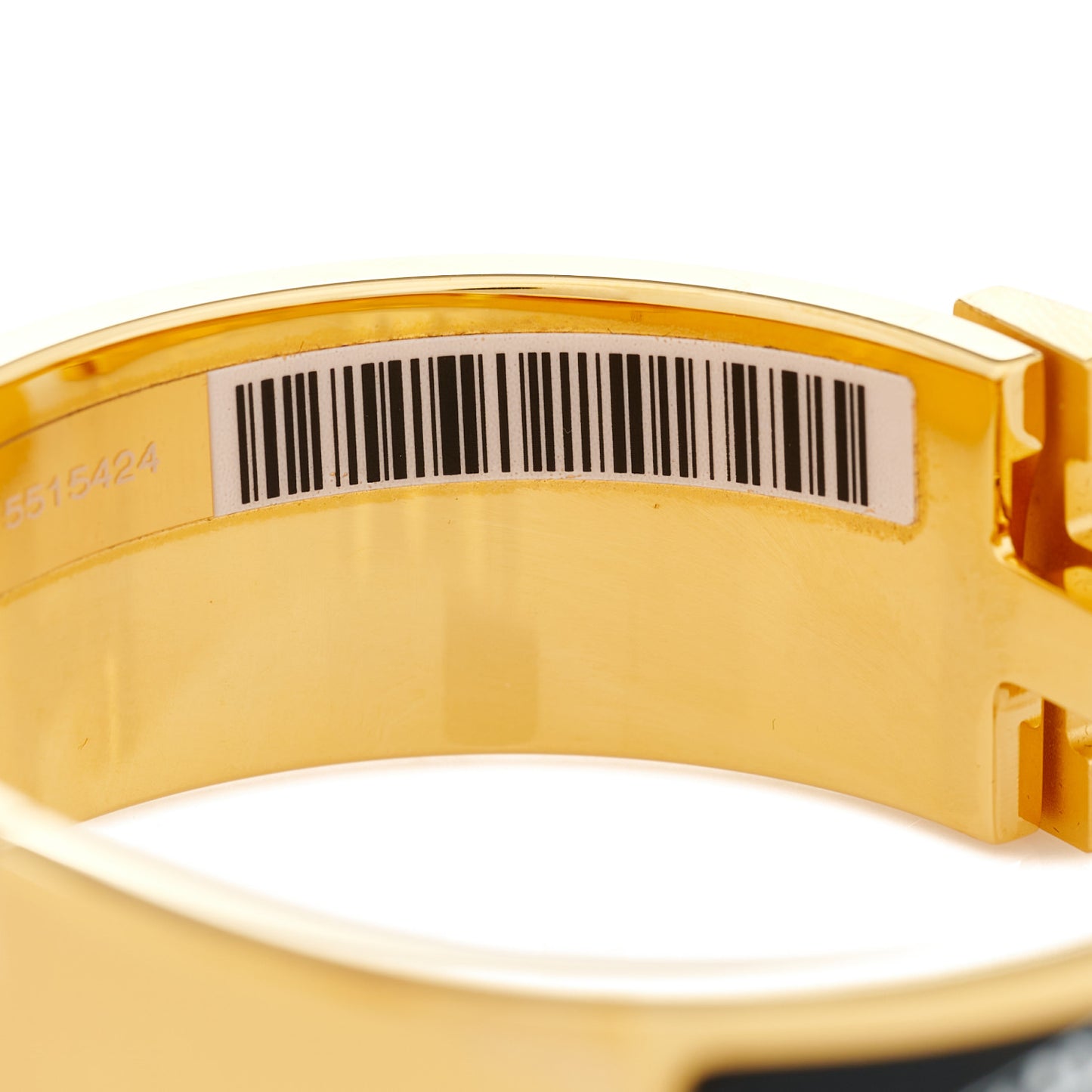 Enamel Print Guepards Wide Clic Clac H Bracelet GM Positif Negatif