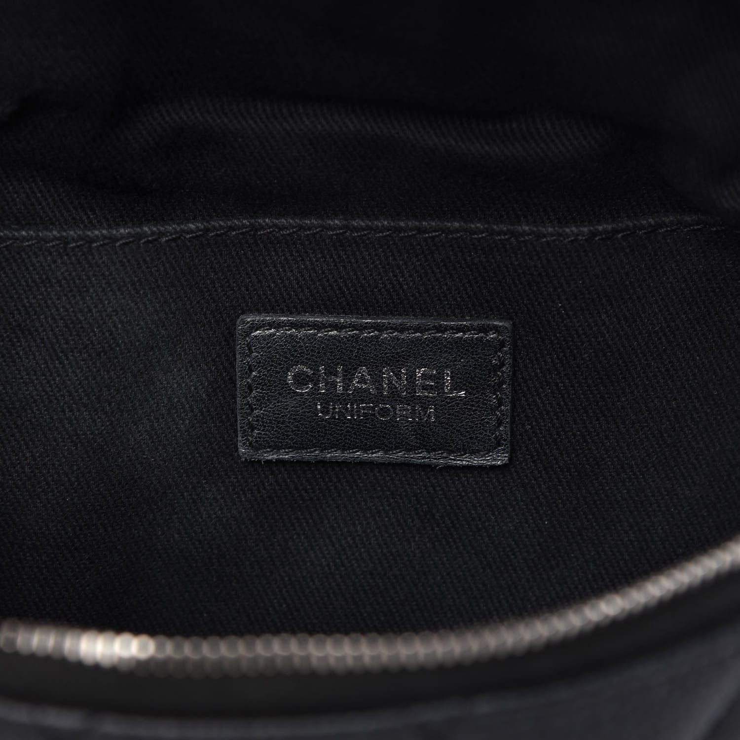 Chanel Grained Calfskin Quilted Waist Belt Bag Black 8 of 11